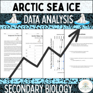 Climate Change Data Analysis: Graphing Polar Bears & Arctic Sea Ice (NGSS HS Biology)