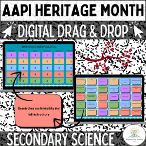Asian American Pacific Islander (AAPI) High School Science Drag and Drop Activity