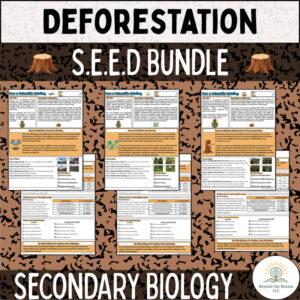 CER Practice: Climate Change Deforestation Bundle (Biology)