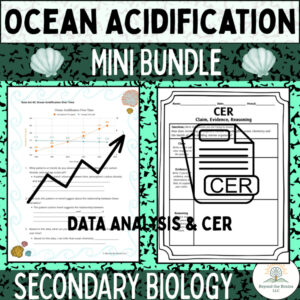 Ocean Acidification Data Analysis and CER Activity — HS Biology Mini Bundle