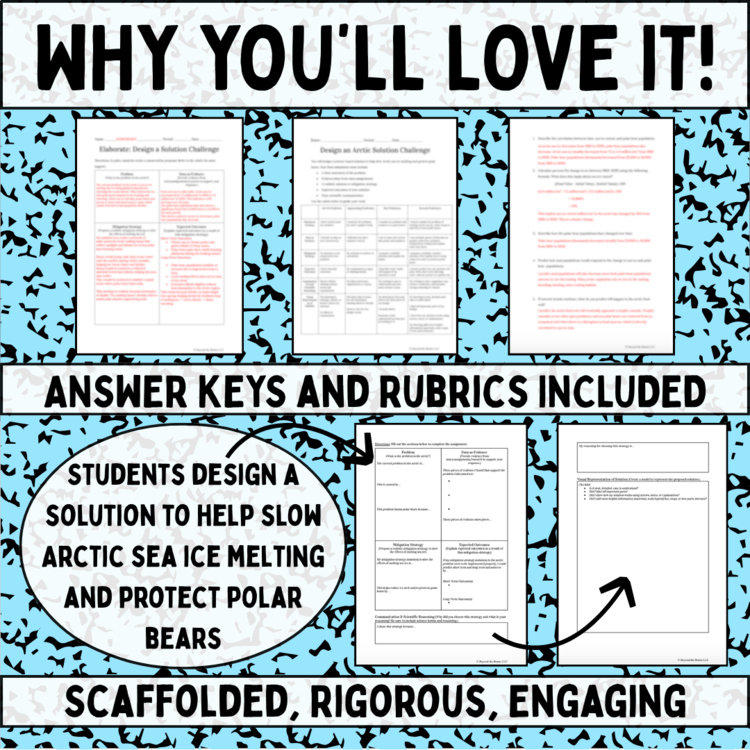 Climate Change Unit: Arctic Sea Ice and Polar Bears — High School Biology 5E Lesson - preview page 3